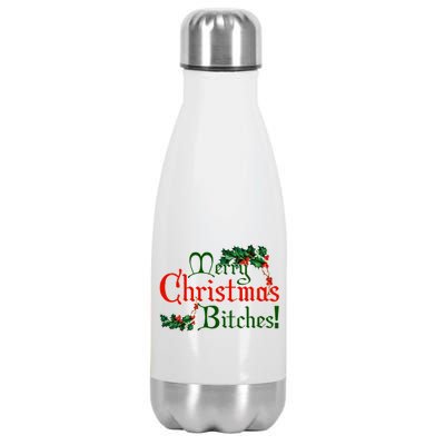 Merry Christmas Bitches! Stainless Steel Insulated Water Bottle