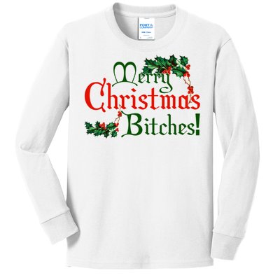 Merry Christmas Bitches! Kids Long Sleeve Shirt