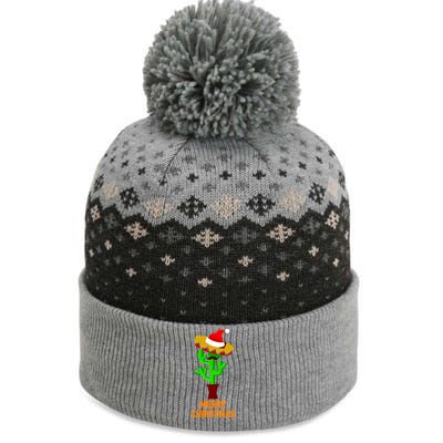 Merry Christmas Cactus The Baniff Cuffed Pom Beanie