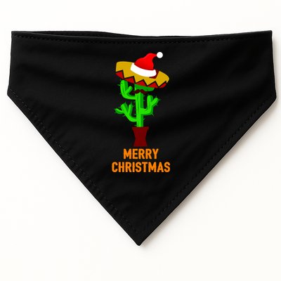 Merry Christmas Cactus USA-Made Doggie Bandana