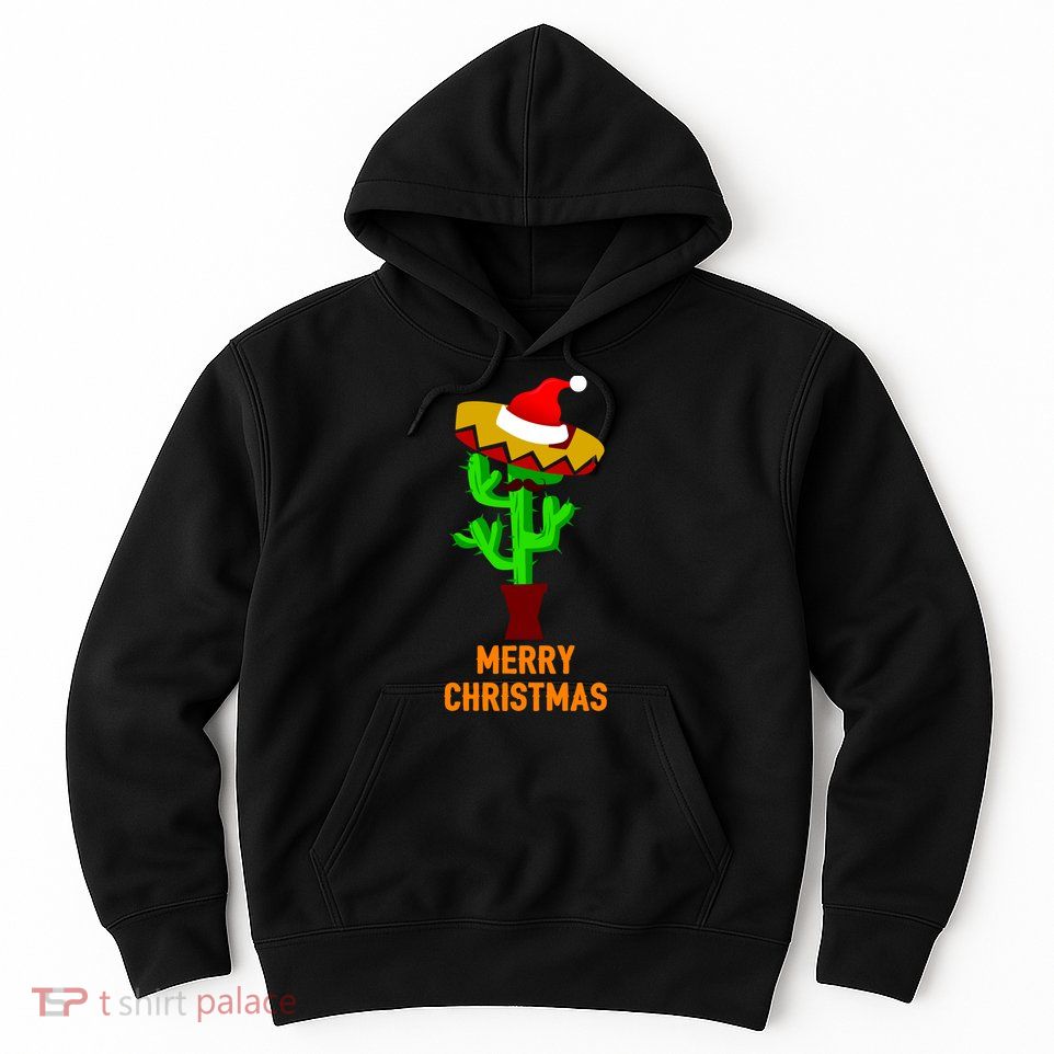 Merry Christmas Cactus Hoodie