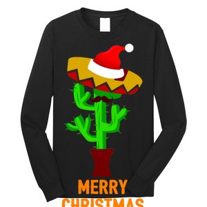 Merry Christmas Cactus Long Sleeve Shirt