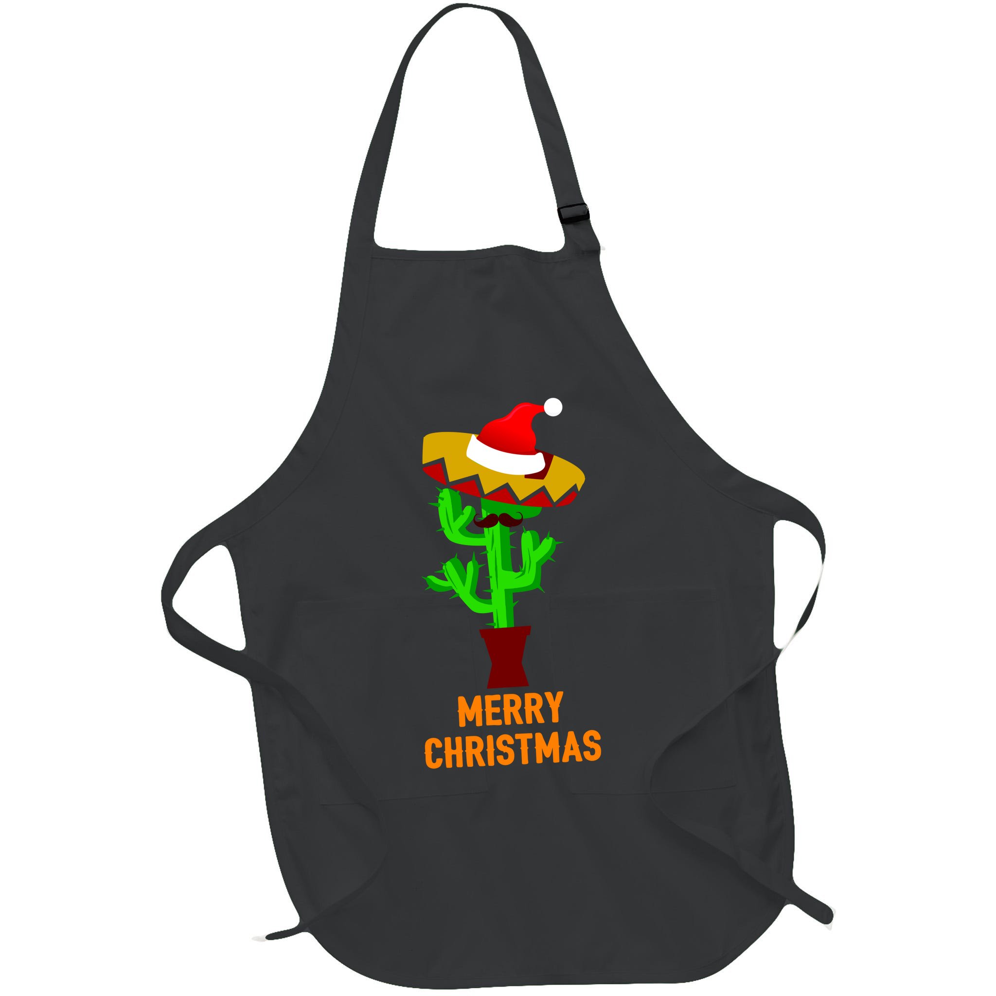 Merry Christmas Cactus Apron