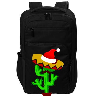 Merry Christmas Cactus Impact Tech Backpack