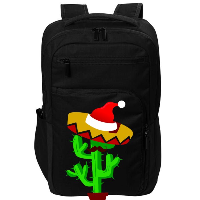 Merry Christmas Cactus Impact Tech Backpack