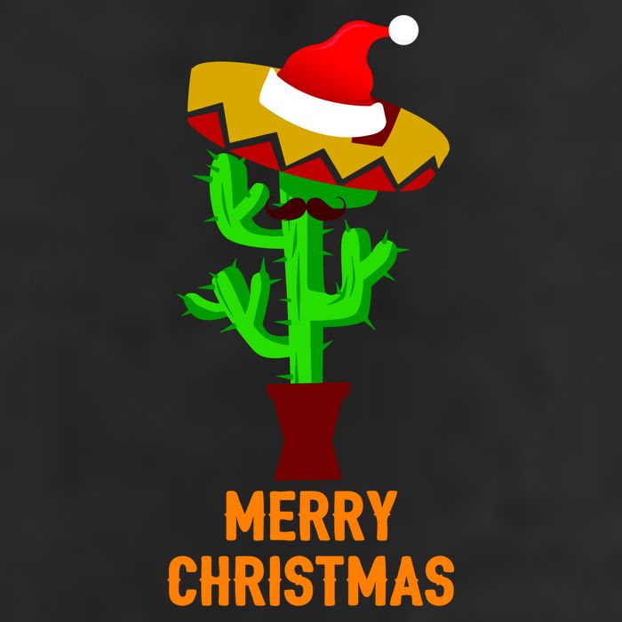 Merry Christmas Cactus Adult Drive Performance Visor
