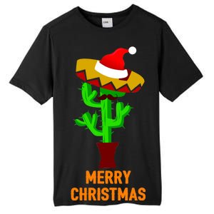 Merry Christmas Cactus Tall Fusion ChromaSoft Performance T-Shirt