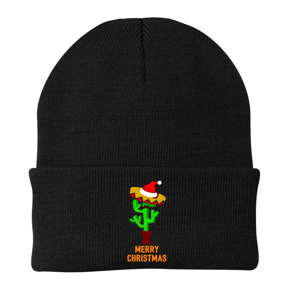 Merry Christmas Cactus Beanie