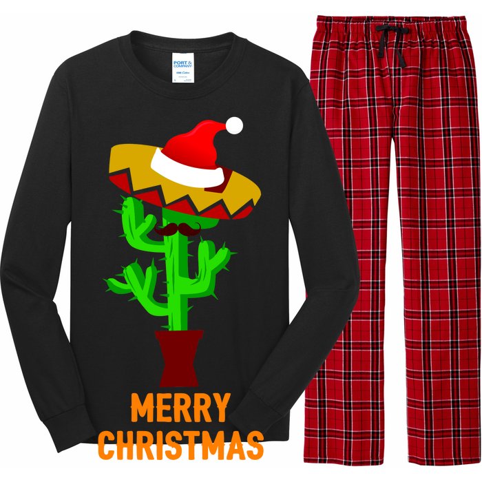 Merry Christmas Cactus Long Sleeve Pajama Set