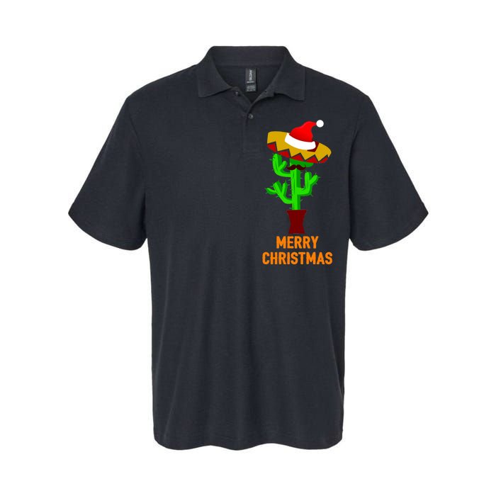 Merry Christmas Cactus Softstyle Adult Sport Polo