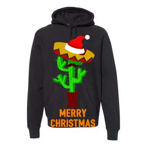 Merry Christmas Cactus Premium Hoodie