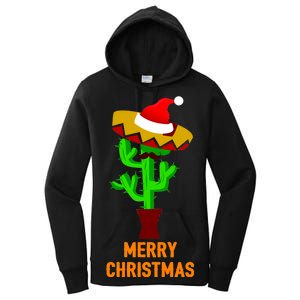 Merry Christmas Cactus Women's Pullover Hoodie