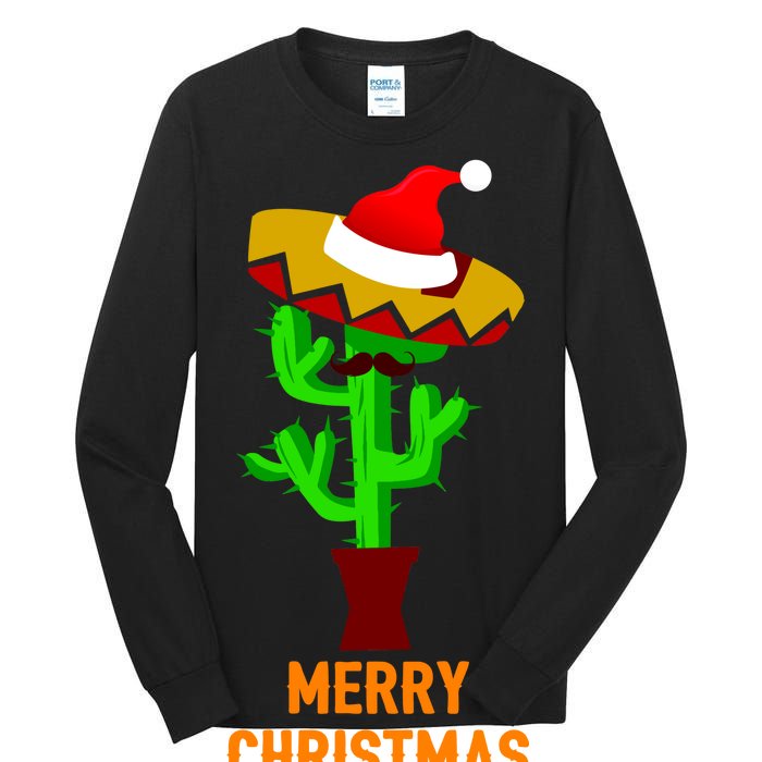 Merry Christmas Cactus Tall Long Sleeve T-Shirt