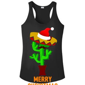 Merry Christmas Cactus Ladies PosiCharge Competitor Racerback Tank