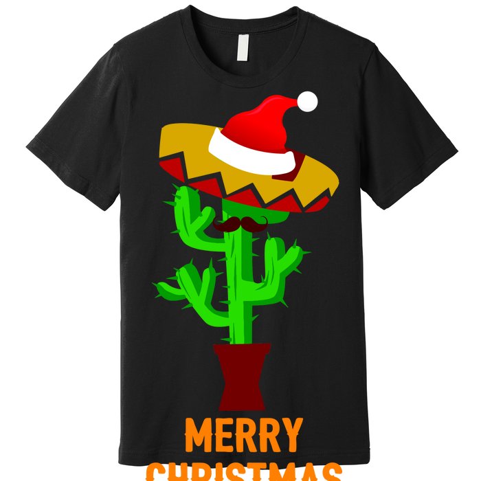 Merry Christmas Cactus Premium T-Shirt