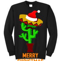 Merry Christmas Cactus Tall Sweatshirt