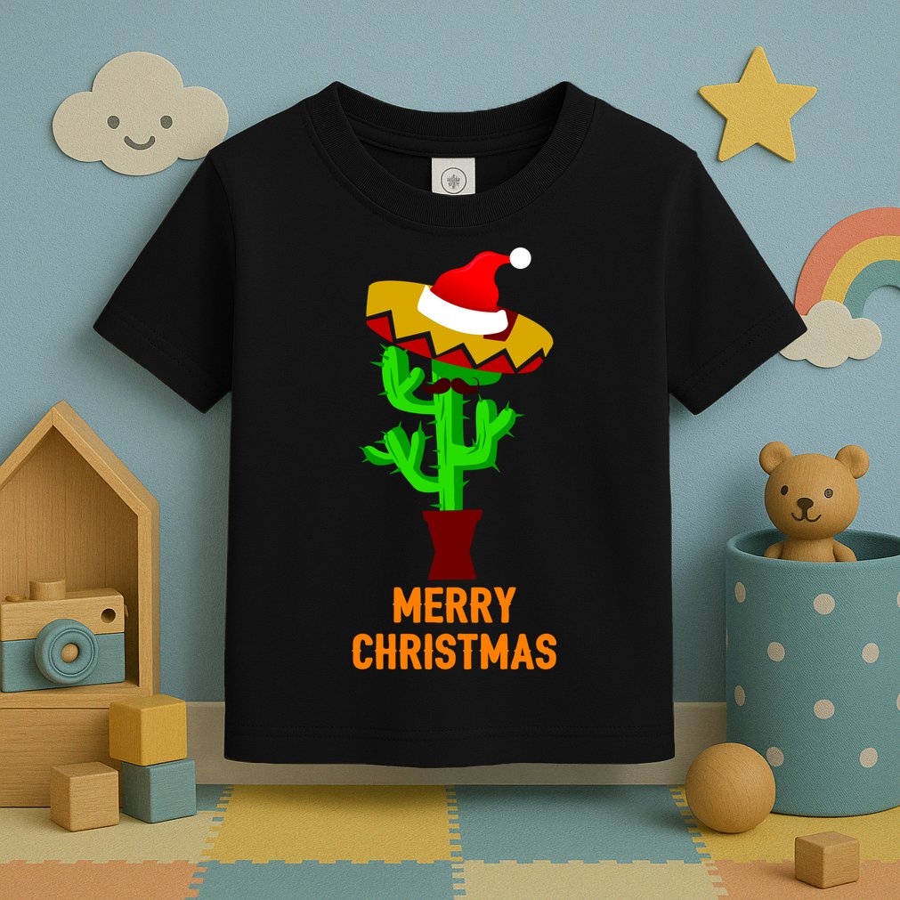 Merry Christmas Cactus Toddler T-Shirt