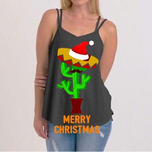 Merry Christmas Cactus Women's Strappy Tank