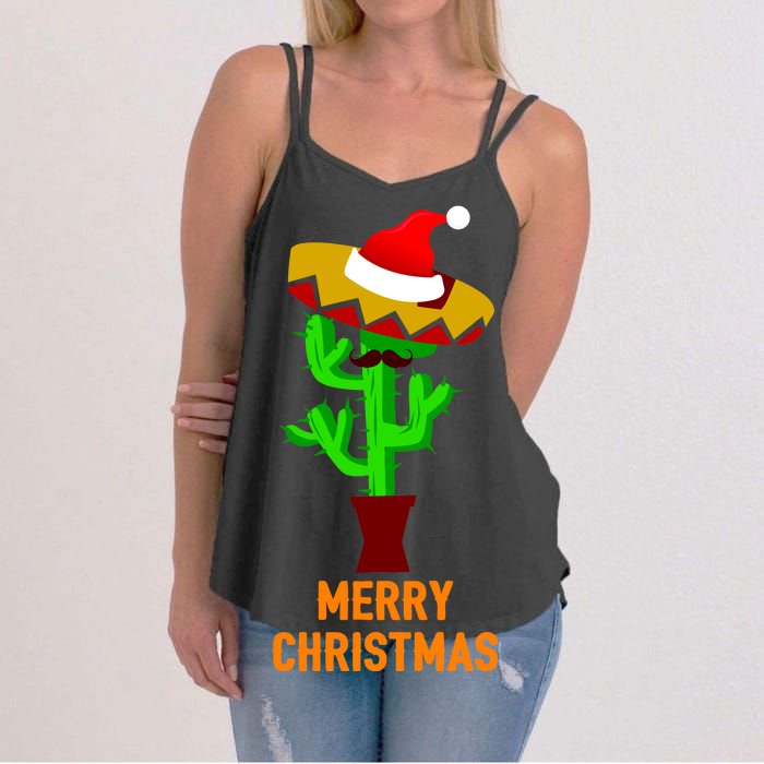 Merry Christmas Cactus Women's Strappy Tank