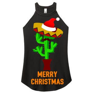 Merry Christmas Cactus Women's Perfect Tri Rocker Tank