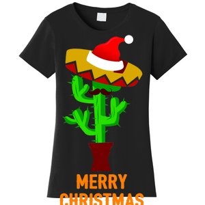 Merry Christmas Cactus Women's T-Shirt