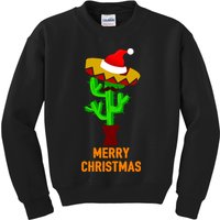 Merry Christmas Cactus Kids Sweatshirt