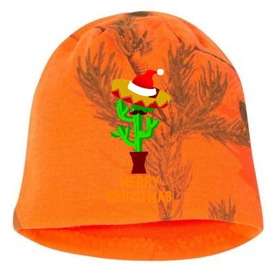 Merry Christmas Cactus Kati - Camo Knit Beanie