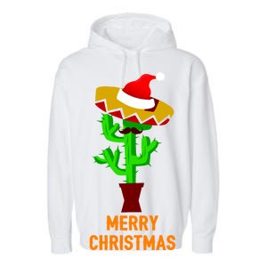 Merry Christmas Cactus Garment-Dyed Fleece Hoodie