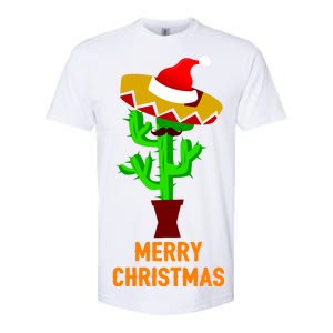 Merry Christmas Cactus Softstyle CVC T-Shirt