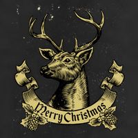 Merry Christmas Deer Adult Drive Performance Visor