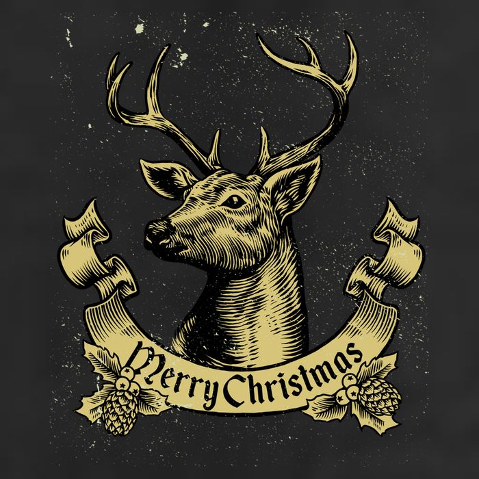 Merry Christmas Deer Adult Drive Performance Visor
