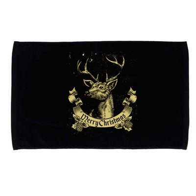 Merry Christmas Deer Microfiber Hand Towel