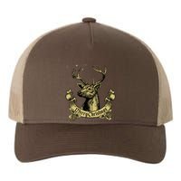 Merry Christmas Deer Yupoong Adult 5-Panel Trucker Hat