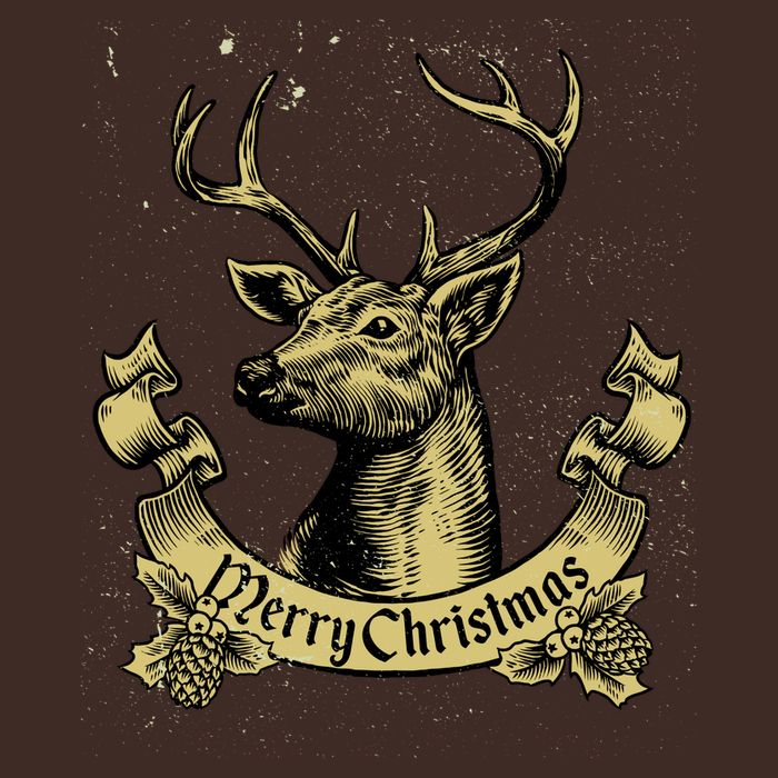 Merry Christmas Deer Cooling Performance Crew T-Shirt