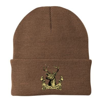 Merry Christmas Deer Knit Cap Winter Beanie