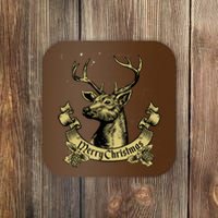 Merry Christmas Deer Coaster