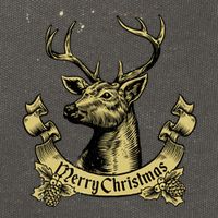 Merry Christmas Deer Cotton Canvas Backpack