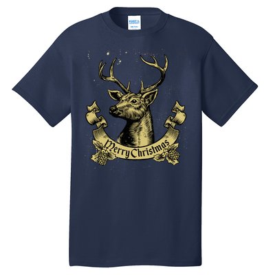 Merry Christmas Deer Tall T-Shirt