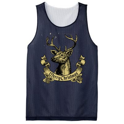 Merry Christmas Deer Mesh Reversible Basketball Jersey Tank