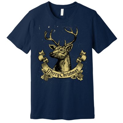 Merry Christmas Deer Premium T-Shirt