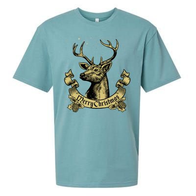 Merry Christmas Deer Sueded Cloud Jersey T-Shirt