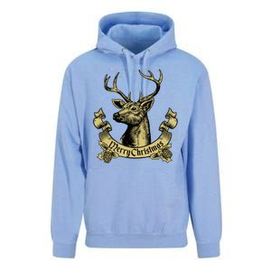 Merry Christmas Deer Unisex Surf Hoodie