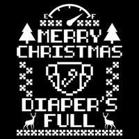 Merry Christmas Diaper's Full Cooling Performance Crew T-Shirt