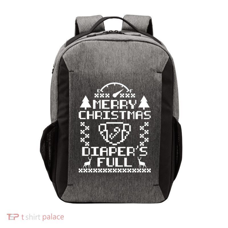 Merry Christmas Diaper's Full Vector Backpack