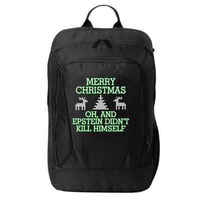 Merry Christmas Epstein Didn't Kill Himself City Backpack