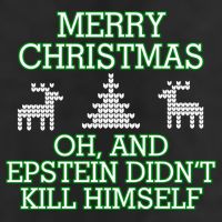 Merry Christmas Epstein Didn't Kill Himself Golf Towel