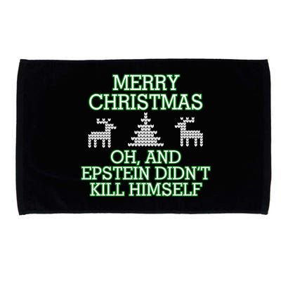 Merry Christmas Epstein Didn't Kill Himself Microfiber Hand Towel