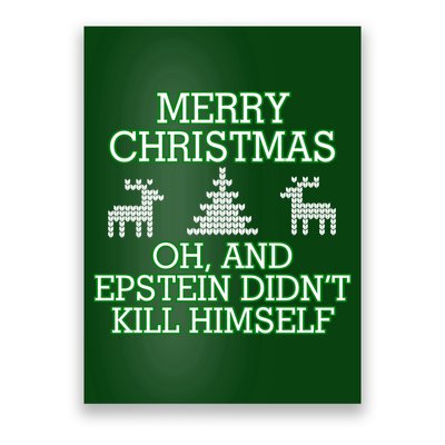 Merry Christmas Epstein Didn't Kill Himself Poster