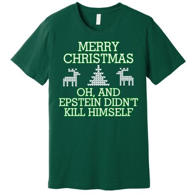 Merry Christmas Epstein Didn't Kill Himself Premium T-Shirt