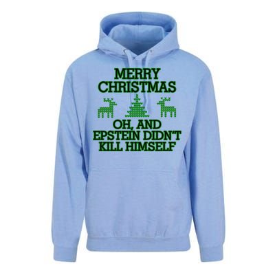 Merry Christmas Epstein Didn't Kill Himself Unisex Surf Hoodie